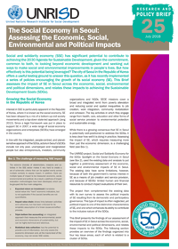 The Social Economy in Seoul: Assessing the Economic, Social, Environmental and Political Impacts