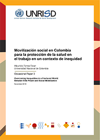 Movilización social en Colombia para la protección de la salud en el trabajo en un contexto de inequidad